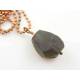 Huge Smokey Quartz and Copper Necklace