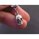 Zipper Pull with Skull