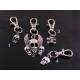 Zipper Pull - Skulls on Chain, Great Biker Gift