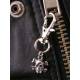 Zipper Pull - Skulls on Chain, Great Biker Gift