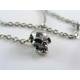 Zipper Pull - Skulls on Chain, Great Biker Gift