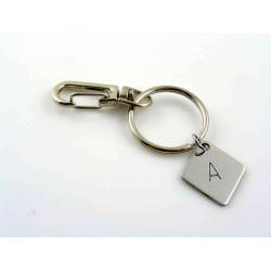 Personalized Keyring or Zipper Pull, Initial