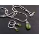 Vesuvianite Hoop Earrings