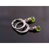 Vesuvianite Hoop Earrings