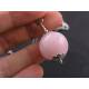 Large Rose Quartz Sphere Necklace, Long