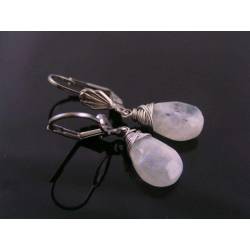 Rainbow Moonstone Earrings