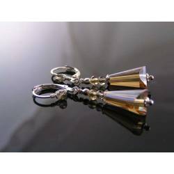 Sparkling Champagne Crystal Earrings