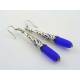 Royal Blue Sea Glass Earrings, other colours available
