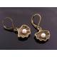 Pearl Earrings with Shell Charm