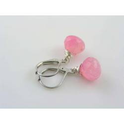 Pink Chalcedony Earrings