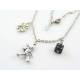 Good Luck Necklace with Birthstone, Chimney Sweeper and Dice Charm