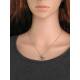 Horse Charm Necklace with Garnet