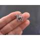 Horse Charm Necklace with Garnet