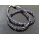 Iolite Necklace with Sterling Silver, Iolite Choker