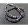 Iolite Necklace with Sterling Silver, Iolite Choker