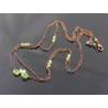 Delicate 2 Strand Peridot Necklace