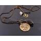 Smokey Quartz Crescent Moon Necklace