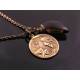 Smokey Quartz Crescent Moon Necklace