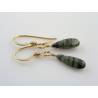 Jasper Earrings, Gold Filled