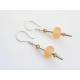 Handmade Lampwork, Swarovski Crystal and Sterling Silver Earrings