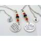 Pet Loss Mourning Necklace "A piece of my heart lives in heaven"