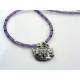 Noah's Ark Purple Bead Necklace