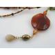 Agate and Seed Bead Necklace