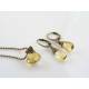 Similar Earrings and a matching necklace are also available in solid, oxidised brass
