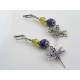Dragonfly Cat's Eye Earrings