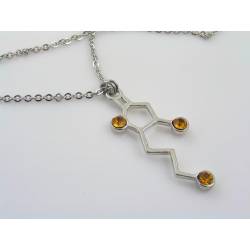 Whiskey Molecule Necklace