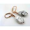 Natural Howlite Earrings