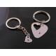 Matching Keyring Set with Guitar Pick and Heart