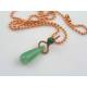 Wire Wrapped Aventurine Pendant, ball chain is not included, available separately