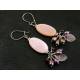 Mother of Pearl and Rose Quartz Earrings