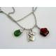 Australian Necklace with Koala Charm, Mookaite and Chrysoprase