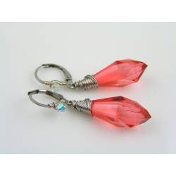 Red Acrylic Earrings