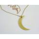 Golden Crescent Moon Necklace