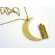 Golden Crescent Moon Necklace