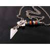 Heart Necklace with Gemstones