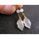 Carved Moonstone Earrings