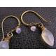 Carved Moonstone Earrings