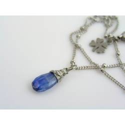 Blue Kyanite Single Stone Necklace