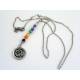Om Necklace with Chakra Gemstones