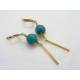 Turquoise Howlite Earrings