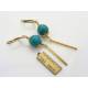 Turquoise Howlite Earrings