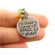 Inspirational Necklace 'In every moment, peace is a choice'