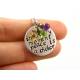 Inspirational Necklace 'In every moment, peace is a choice'