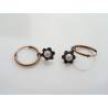 Small Copper Hoop Earrings, Pearls