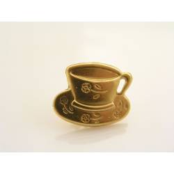 Coffee or Tea Cup Brooch or Tie Tack