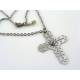 Filigree Cross with Cat's Eye Necklace